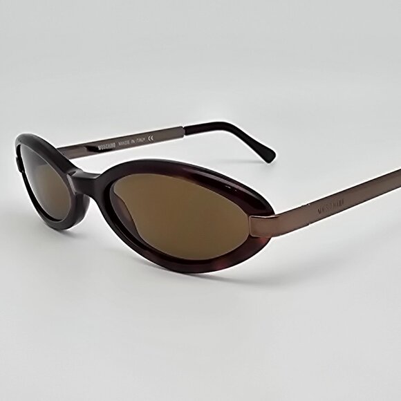 Moschino Accessories - Moschino M3573-S 194/33 Tortoise Bronze Frame Brown Lens Sunglasses Italy 49mm